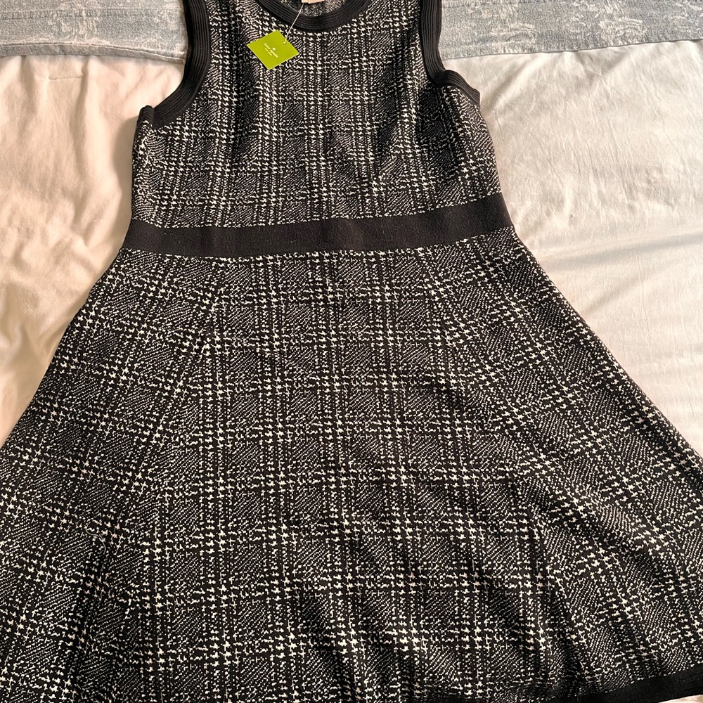Kate Spade Black and White Checkered Mini Dress